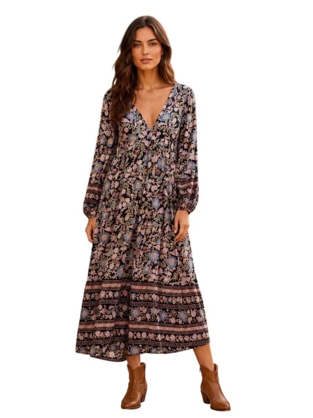 Billabong Adore You Maxi Black Sands To the Sea Collection sizes Small & Medium